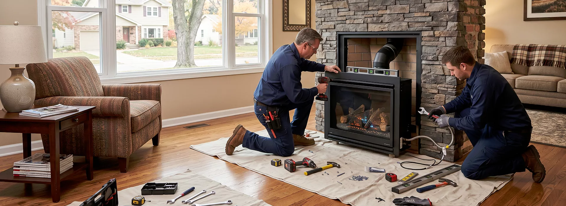 New Fireplace Installation in Cerritos