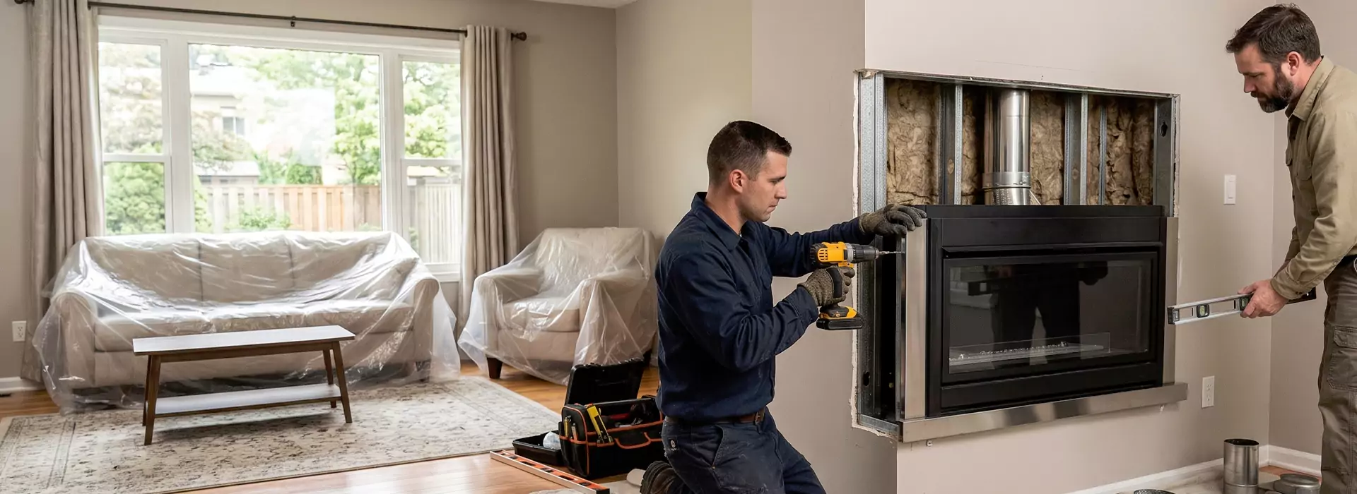 Prefabricated Fireplace Installation in Cerritos, CA