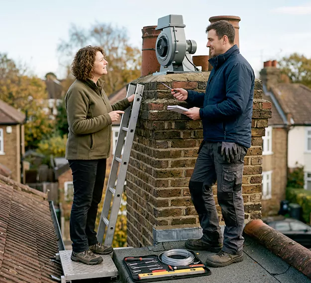 Why Cerritos, CA Homeowners Choose Our Chimney Fan Installation Team?