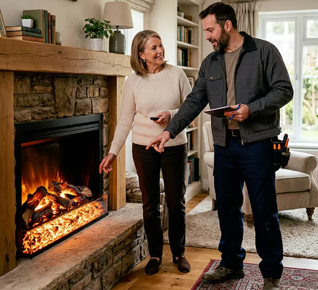 Why Cerritos Homeowners Choose Our Electric Fireplace Embers Team?