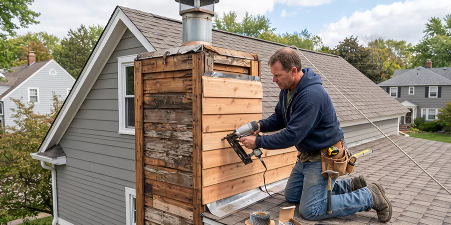 Wood Chimney Chase Repair Cerritos