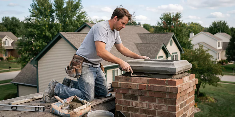 Stone Chimney Crown Installation Cerritos