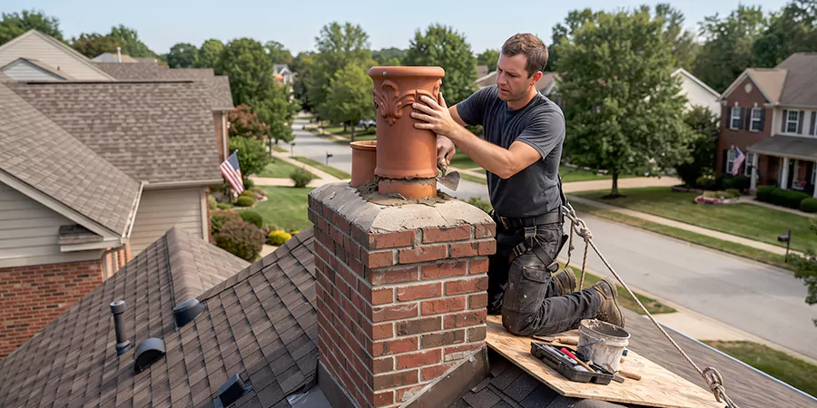 Decorative and Custom Chimney Pot Installation Cerritos