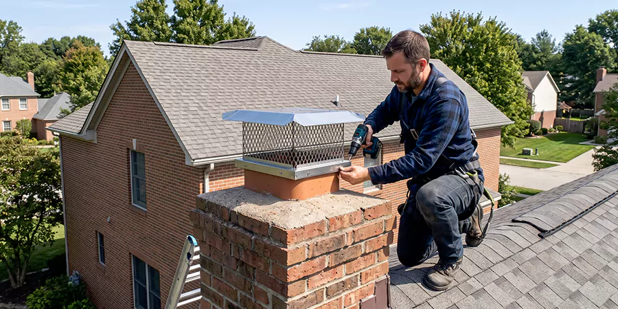 Masonry Chimney Spark Arrestor Installation Cerritos
