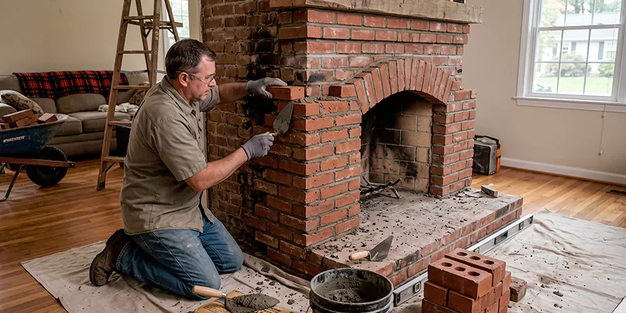 Rebuild Stone Fireplace Cerritos