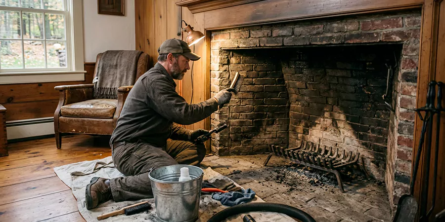 Inglenook and Coal Burning Fireplace Restoration Cerritos
