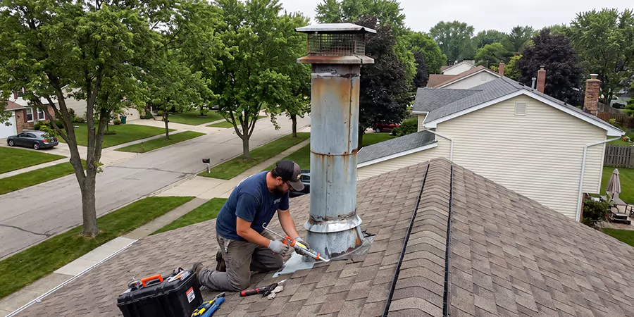 Stone, Stucco, and Metal Chimney Leak Repair Cerritos