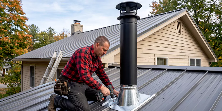 Stove Pipe Through Metal Wall or Roof Cerritos