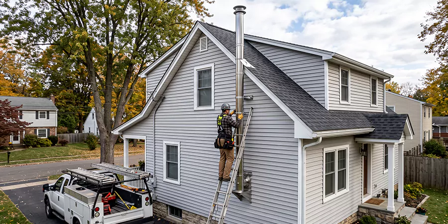 Wood Fireplace Chimney Liner Installation Cerritos
